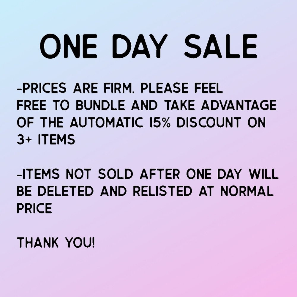♥️ ONE DAY SALE- PRICE IS FIRM- DELETING AND RELISTING AFTER SALE - Picture 2 of 2